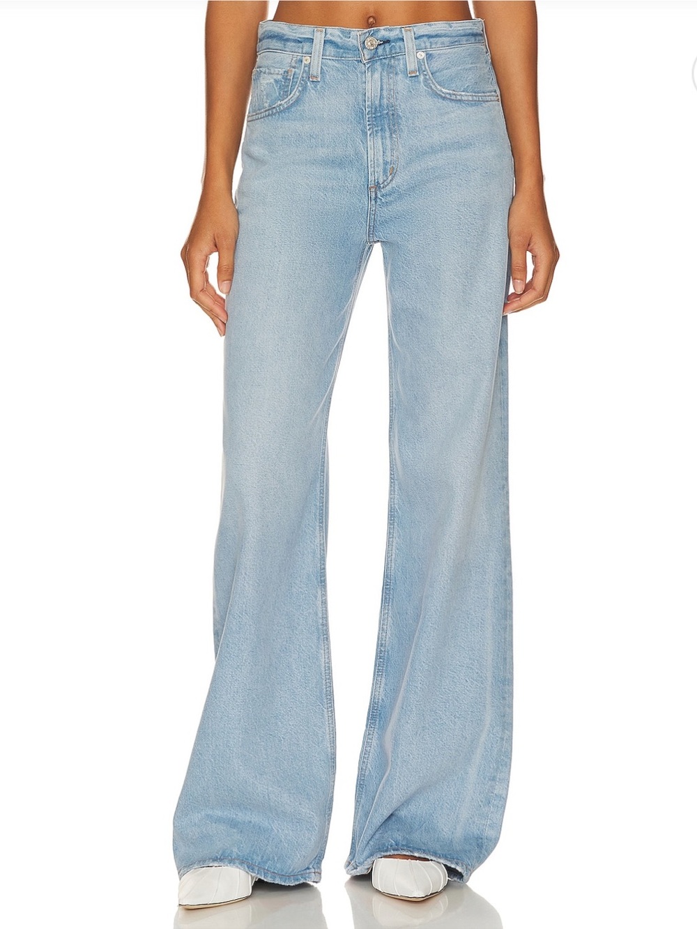 Citizens Of Humanity Light Blue Wide-Leg Paloma Jeans